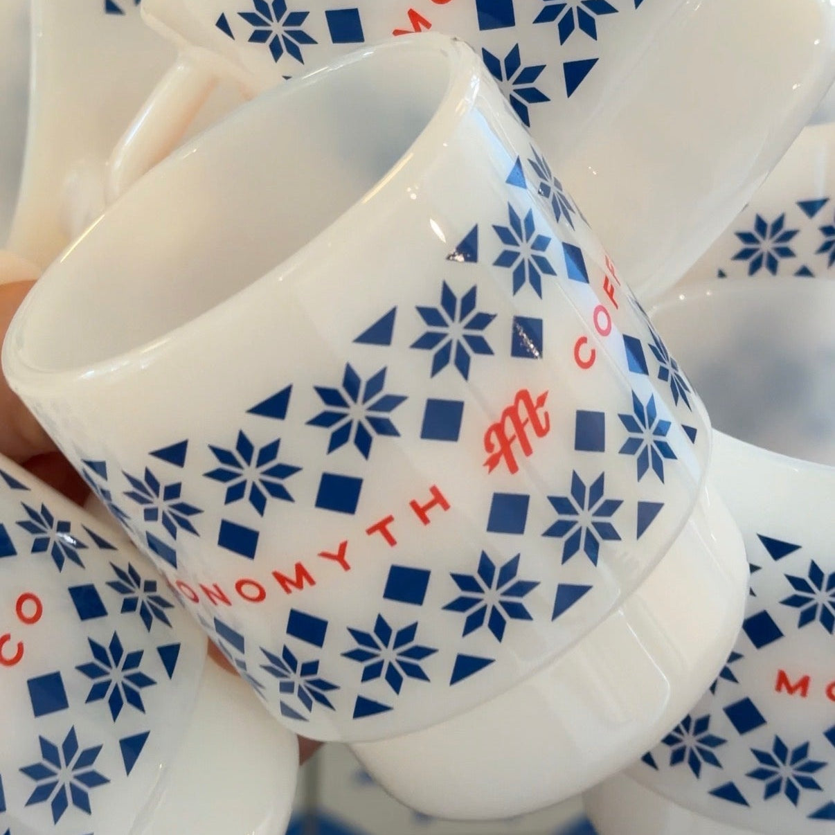 Bar Tile Milk Glass Mug
