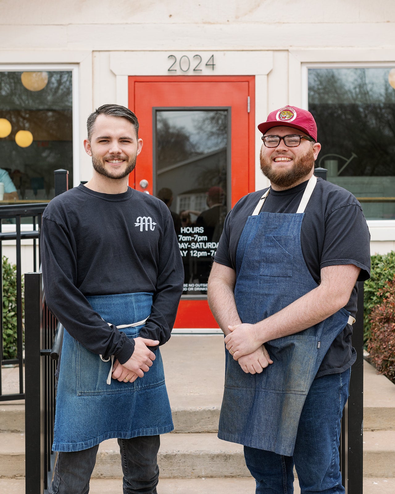 Brothers, Trenton and Randall Jackson own Monomyth Coffee in Lubbock, Texas. They locally roast coffee and serve people in their cafe. 
